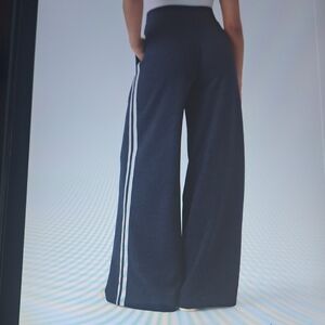 LARGE  HIGH WAISTED CROSSOVER CASUAL SLIGHT FLARE PANTS